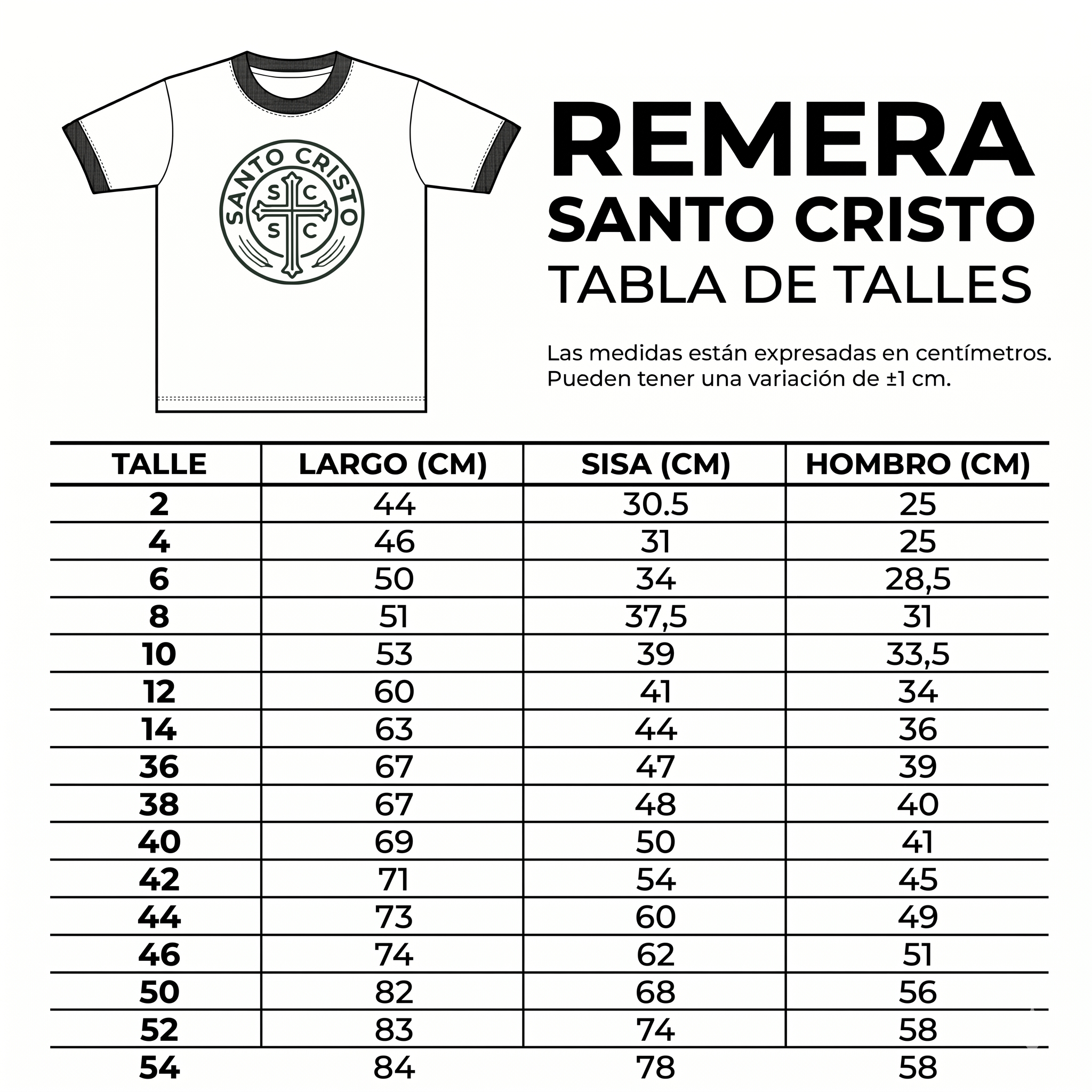 remera deportiva santo cristo